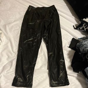 Princess Polly Leather Love Club Pants Black US Size 4